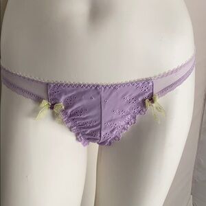 Cosmopolitan lavender eyelet mesh lace panty M